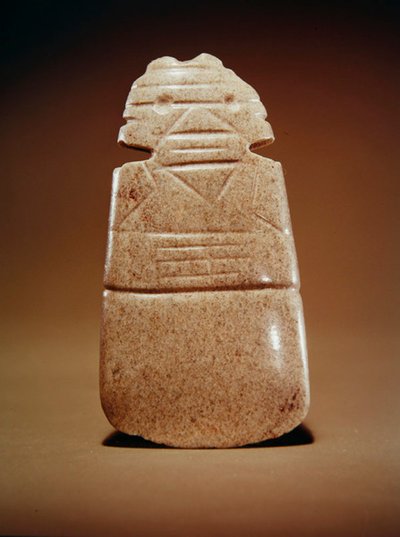 Anthropomorphic axe god, from Guacimo, Linea Vieja area by Pre Columbian Pre Columbian